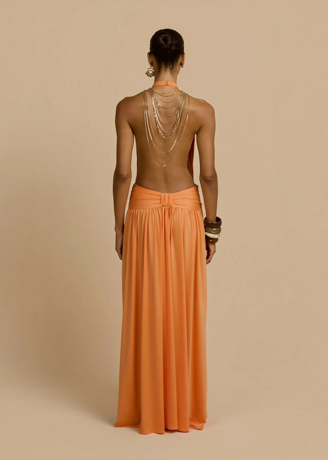 Arcina Ori Santina Dress Tangerine Size 8