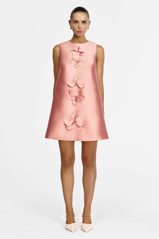 Acler Medora Mini Dress Pink