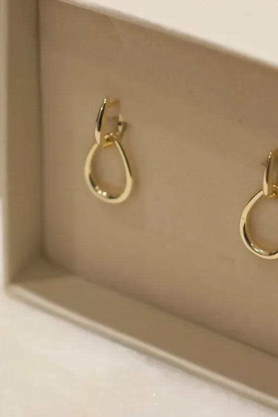 Junie + Belle Leni Gold Hoop Huggies