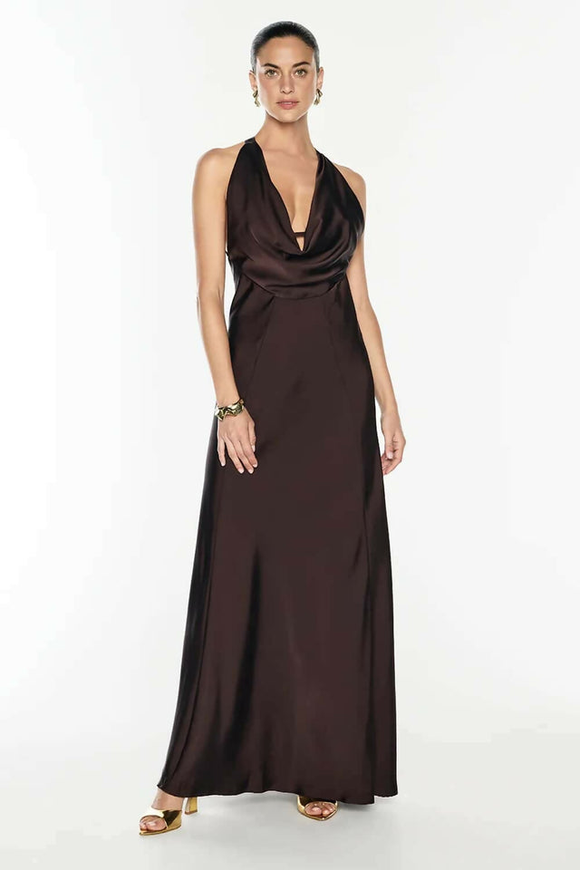 Charmed Cowl Slip Dress