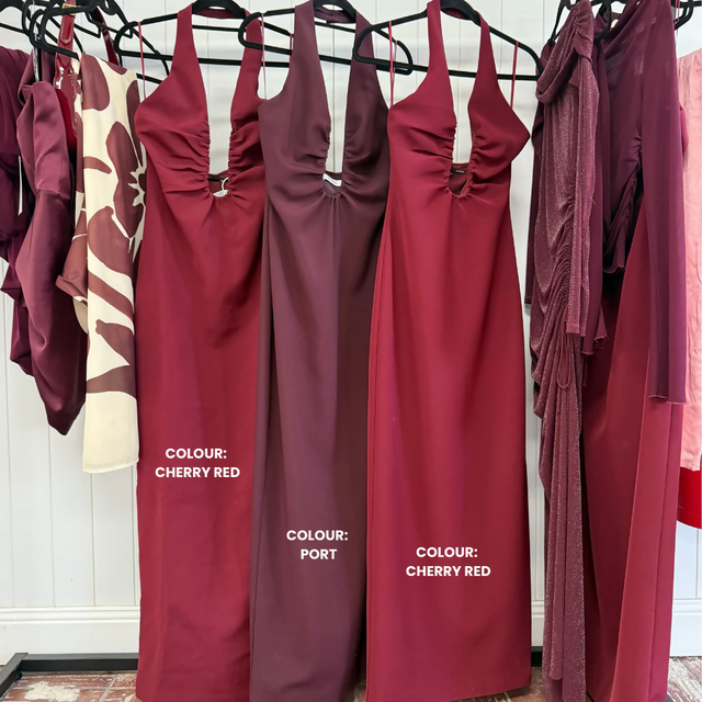 Misha Alusia Dress - CHERRY RED