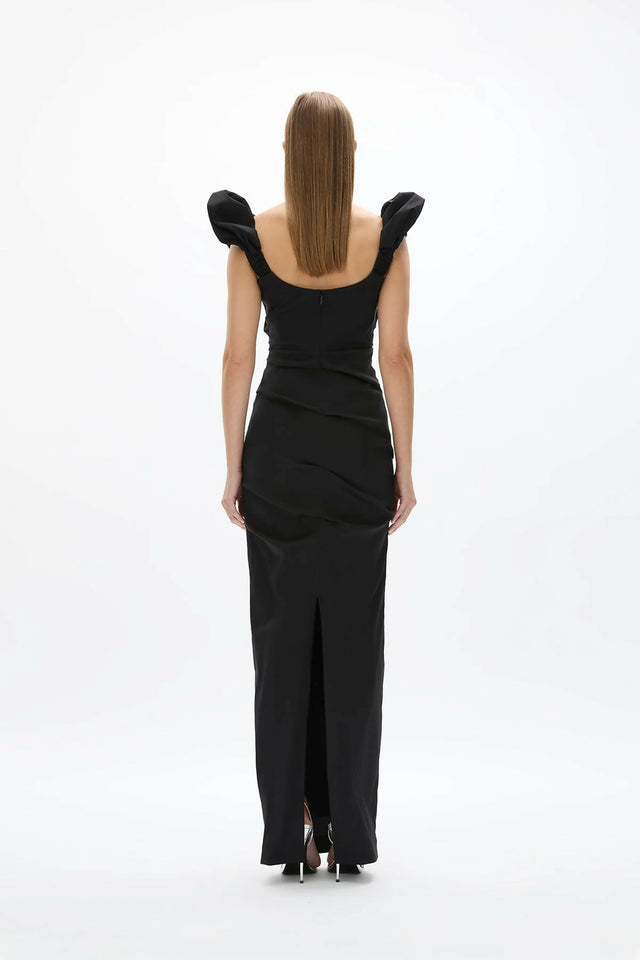 Rachel Gilbert Kalina Draped Sleeveless Dress