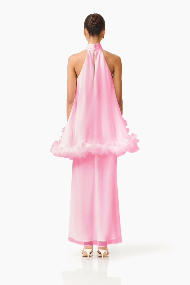 Elliatt Poppy Cape Gown Pink Size 8,10