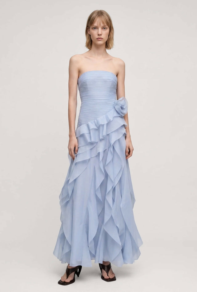 Aje Canyon Gown in Cloud Blue