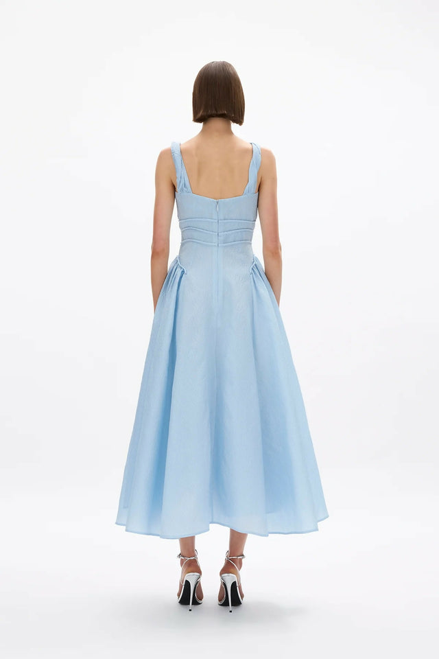 Rachel Gilbert Sophia Strap Dress in Sky Blue