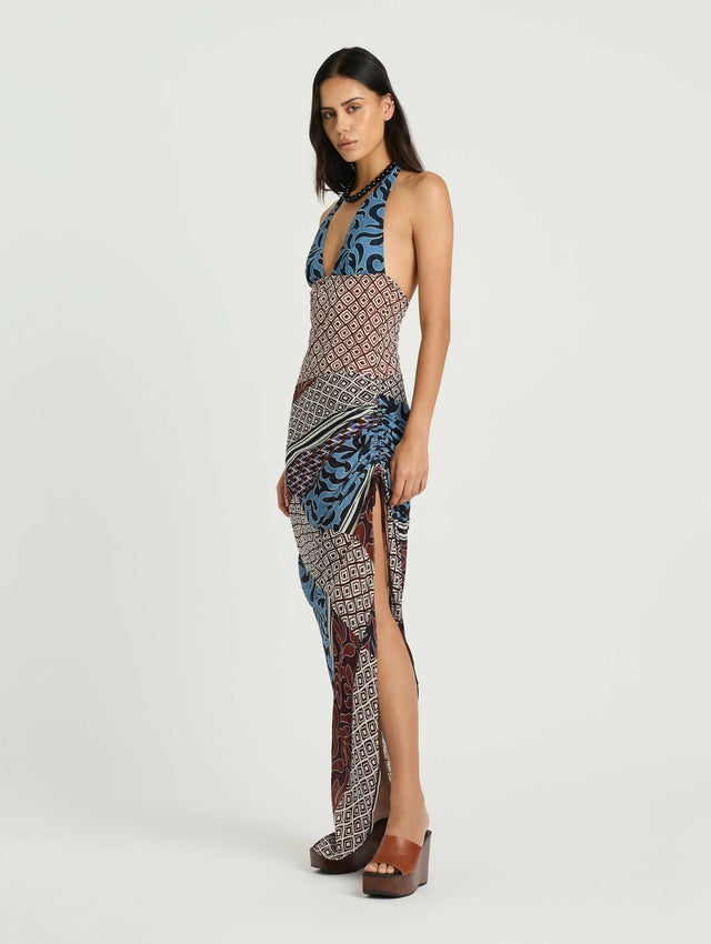 Benni Marnie Maxi Dress In Terra Mosaic
