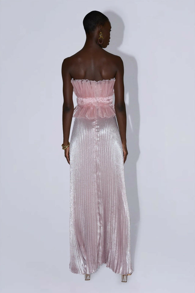 L'idee Masquerade Gown Dusty Shimmer Pink Size 8