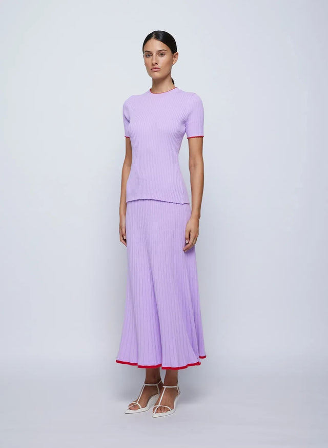 Anna Quan Bebe Top Felicia Skirt Lilac Orchid Set