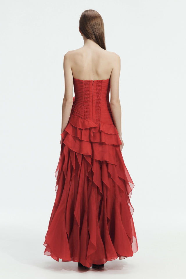 Aje Canyon Gown Red Size 8,10