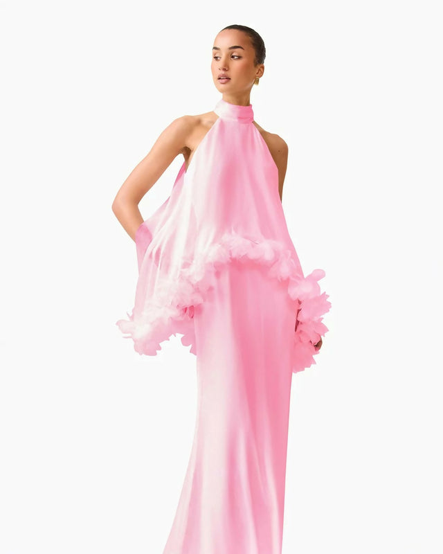 Elliatt Poppy Cape Gown Pink Size 8, 10