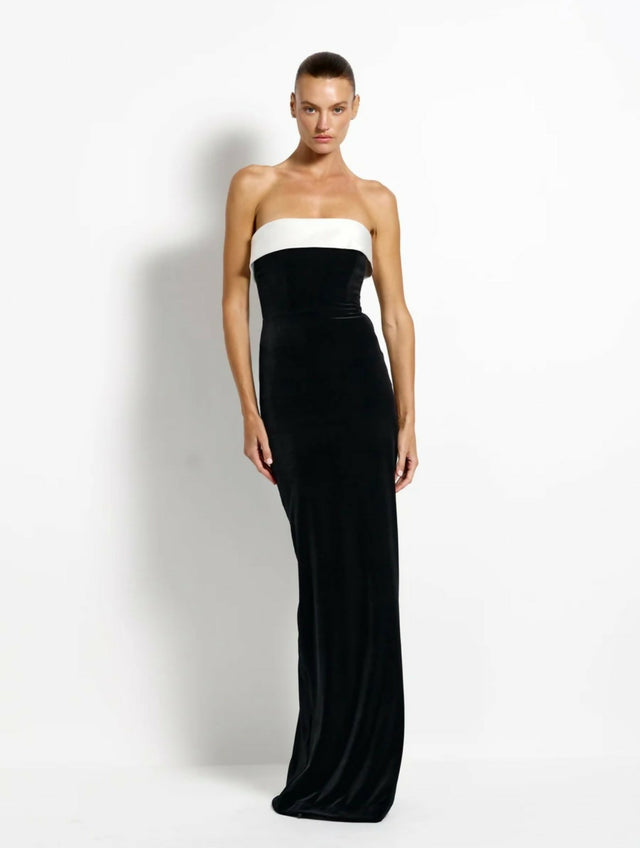 Effie Kats Madison Gown in Black Velvet
