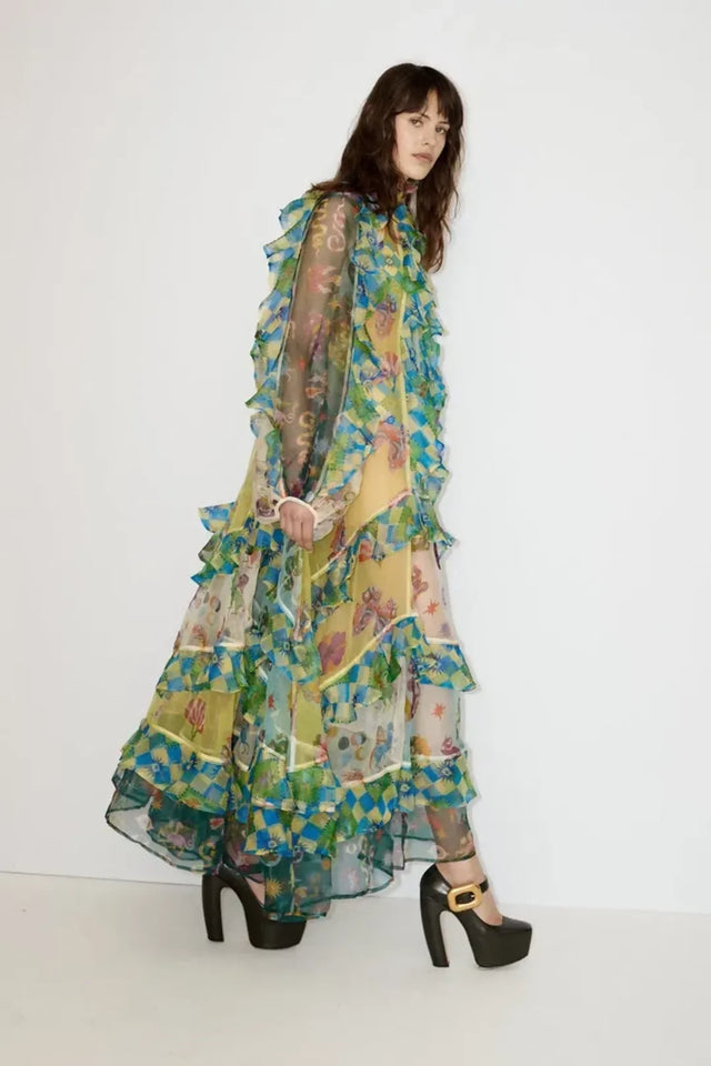 Alemais Guardian Ruffled Silk Organza Gown