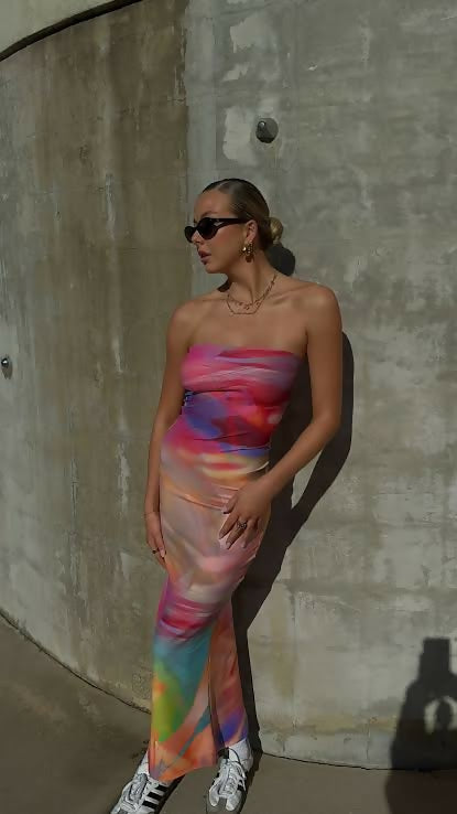 HNTR the Label Lotus Maxi Sunset Dress