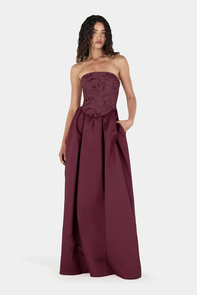 Hansen & Gretel Portia Maxi Dress - Mulberry