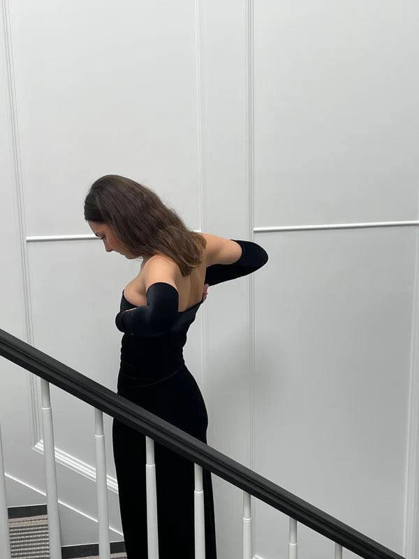 7th & York Black Camryn Maxi Dress - 8 / Black - Dresses