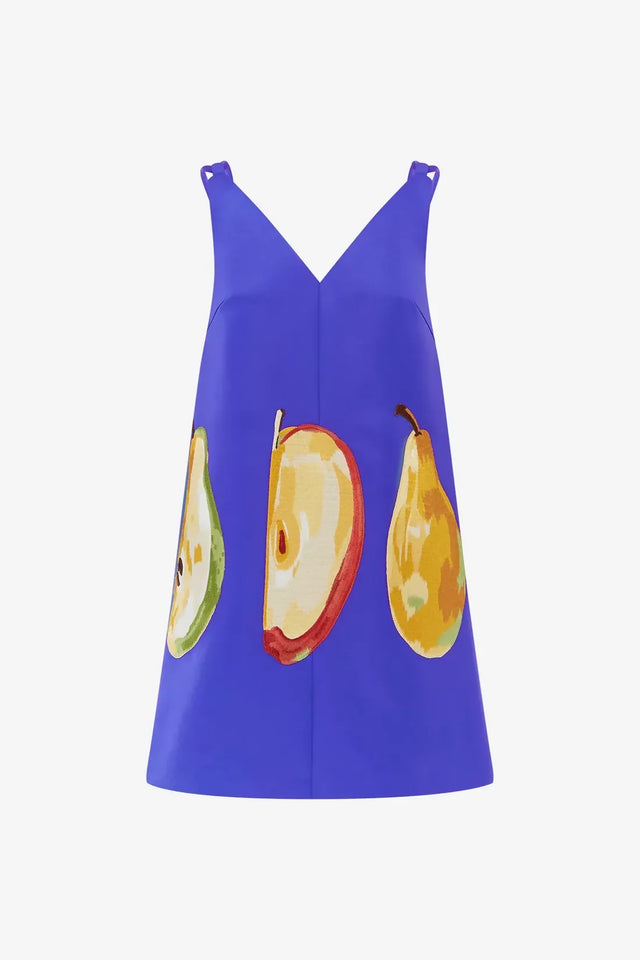 Leo Lin Taylor Embroidered Mini Dress - Pear Print