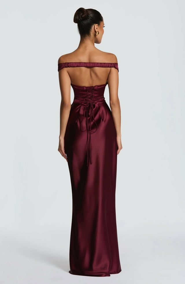 Babyboo Aurelia Maxi Dress Cherry Lacquer