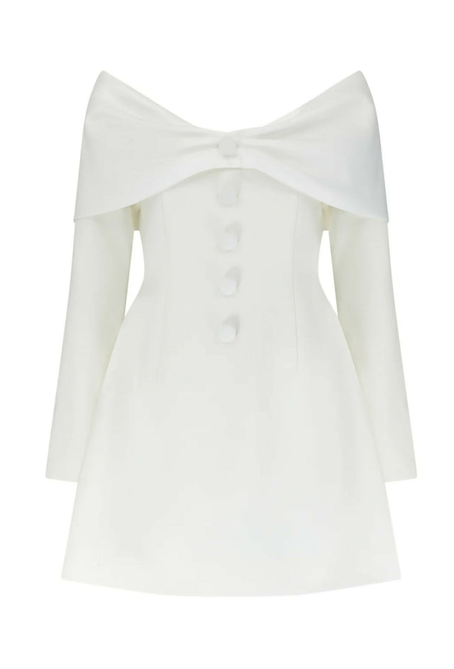 Odd Muse The Ultimate Muse Bow Mini Dress White