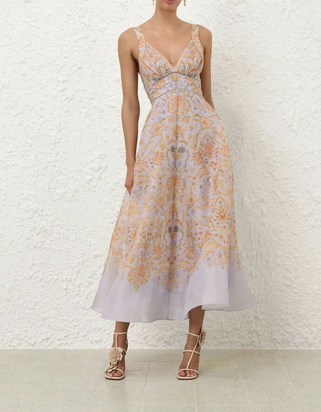 Valiant Draped Picnic Dress - size 1/AU10