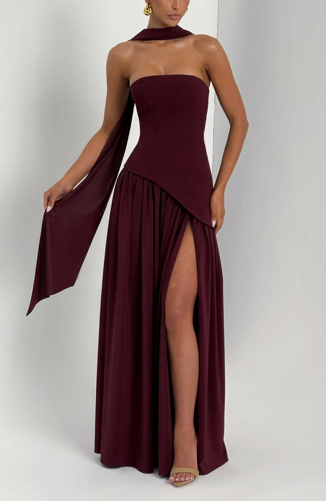 Babyboo Maliyah Maxi Dress Cherry Lacquer