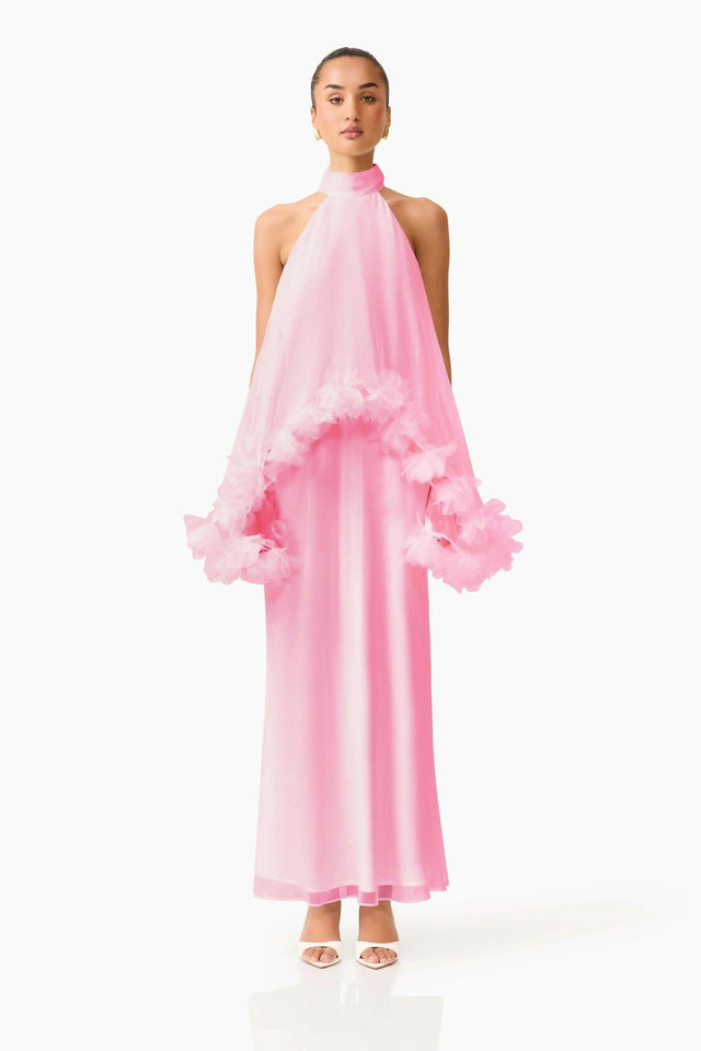 Elliatt Poppy Cape Gown in Pink