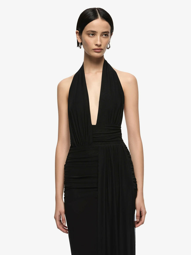 Bec & Bridge Cassis Drape Maxi Black