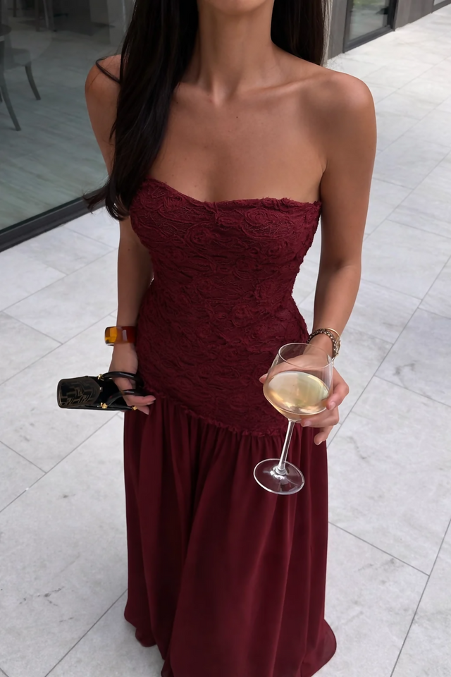 Jefre Sei Renata Dress in Wine