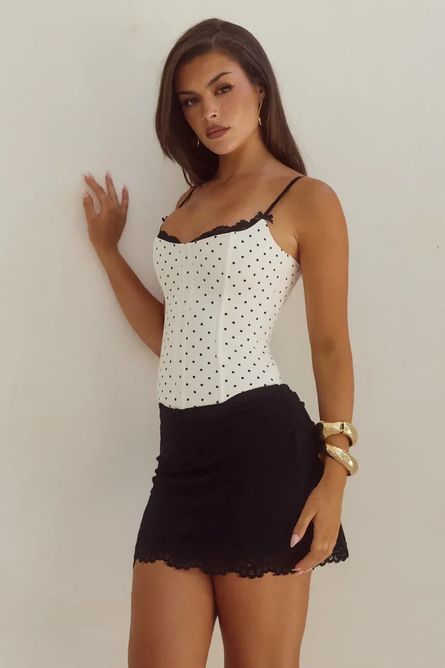 Runaway The Label Valerie Bustier Top and Skirt Set