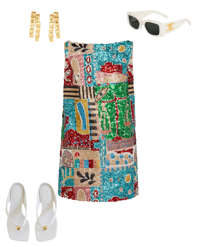 Alemais Jazz Embellished Mini Dress