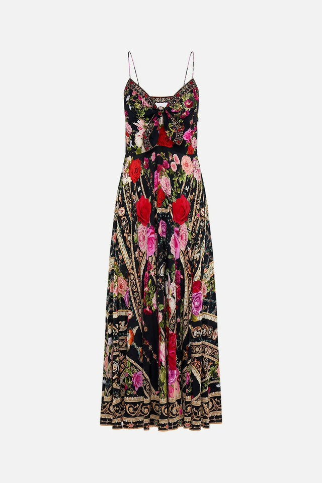 Camilla Reservation For Love Long Dress W/ Tie Front