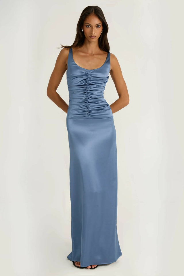 Ance Gria Atlein Dress in Vintage Blue