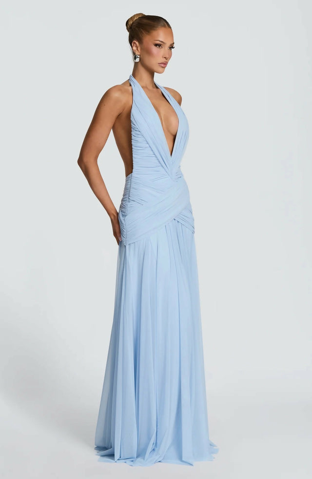 BABYBOO Cleo Maxi Dress Glacier Blue