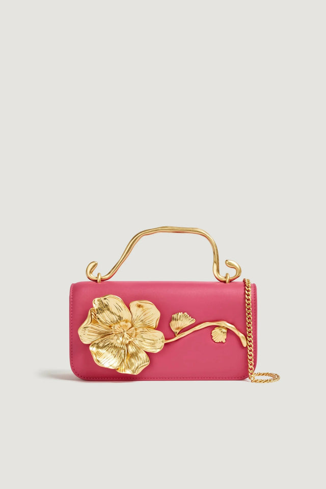 Aje Celeste Flower Clutch