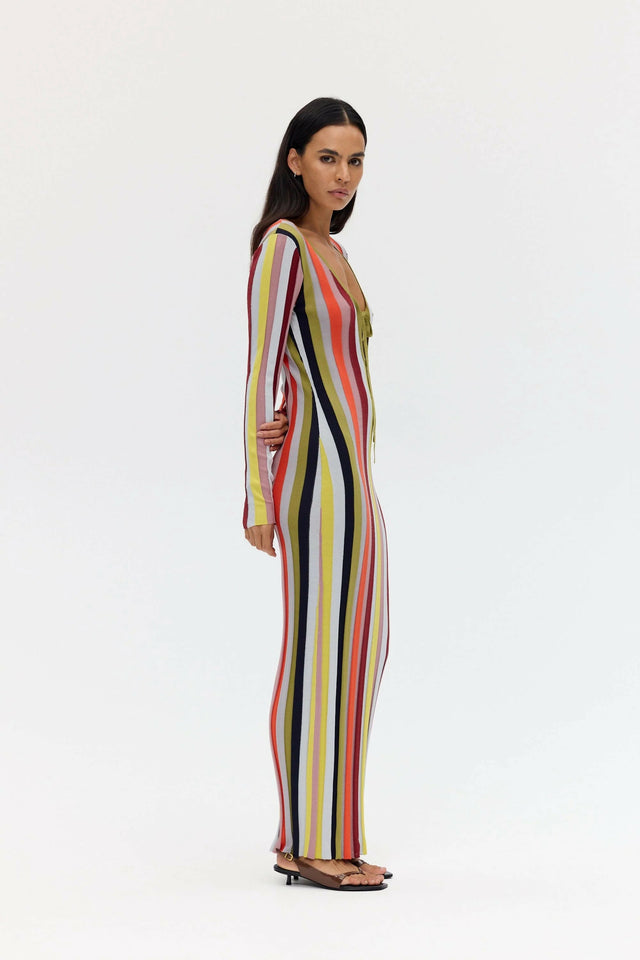 Third Form Rhythm Knit Maxi Dress - Mirage Stripe