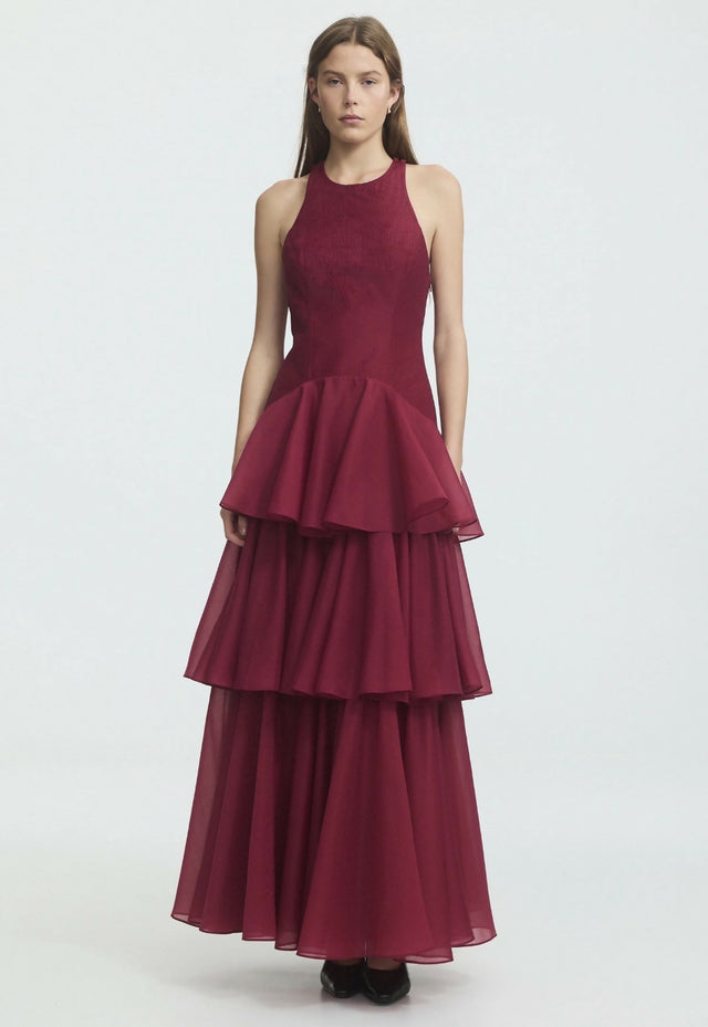 Aje Radiate Pleated Gown - size 8