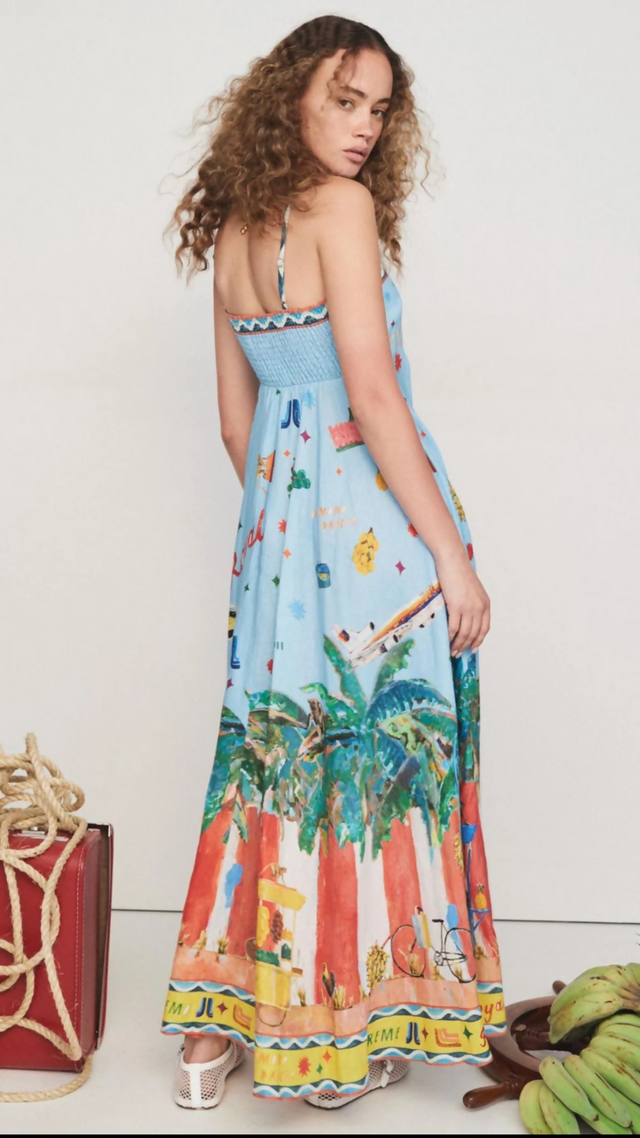 Alemais All Aboard Midi Sundress