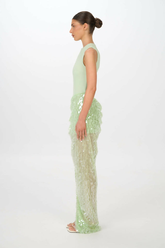 Jefre Sei Zoi Gown Green