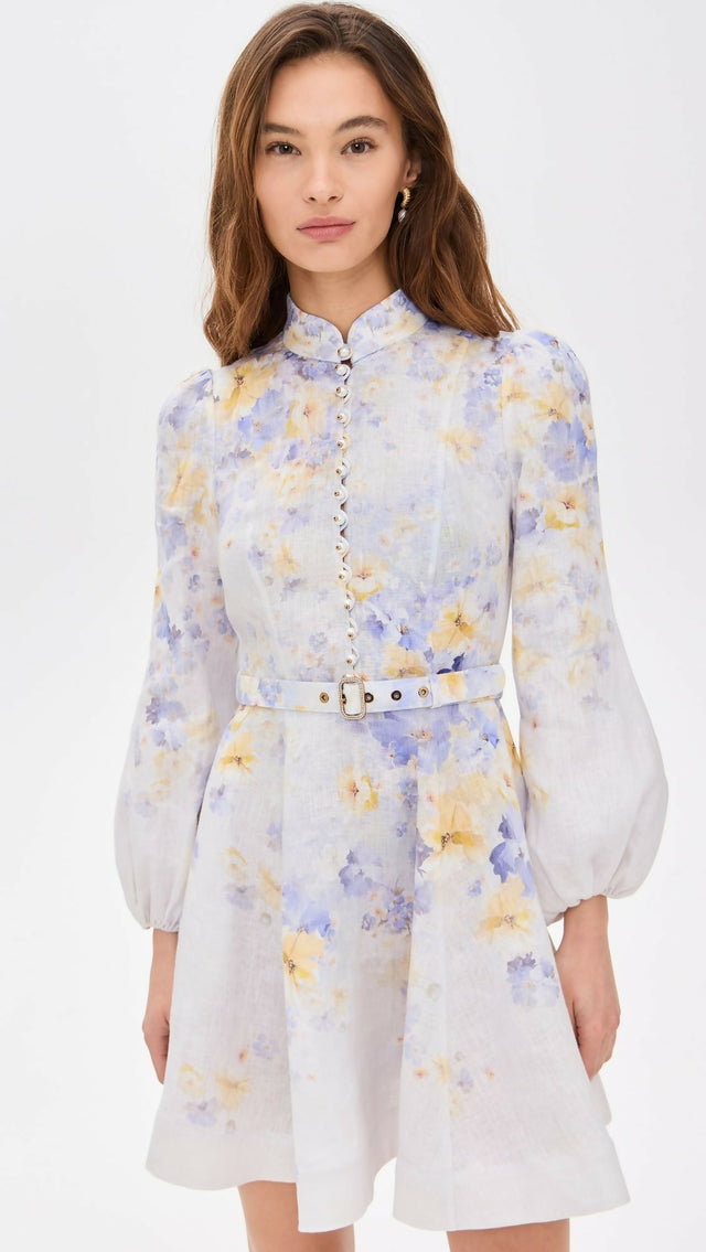 Zimmermann Crush Buttoned Mini Dress