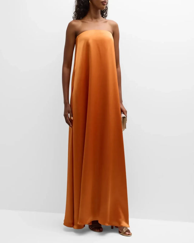 ANNA QUAN Delfina Maxi Dress Kumquat Orange