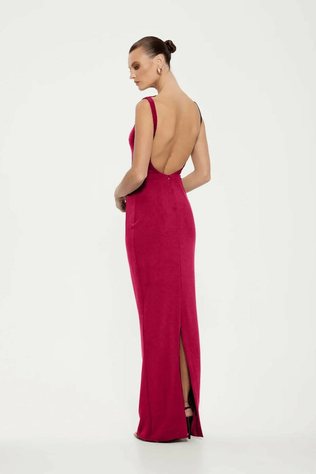 Effie Kats Verona Gown in Raspberry