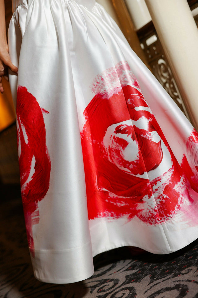 Aston Studio Octavia Skirt Scarlet Rose