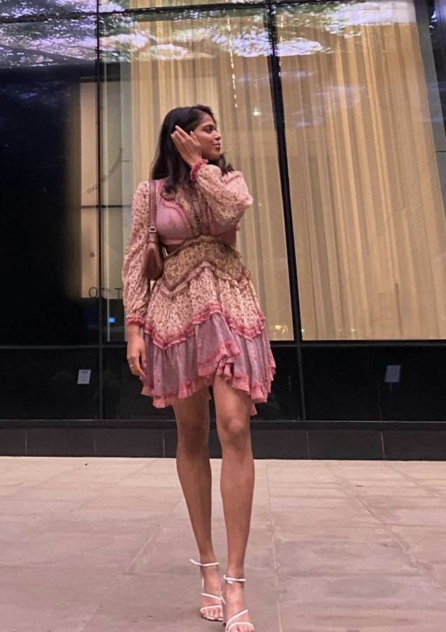 ZIMMERMANN Juniper Cut Out Floating Dress Spliced