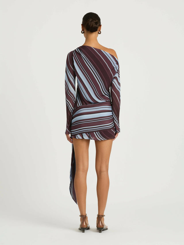 Benni Elise Mini Dress Midnight Stripe