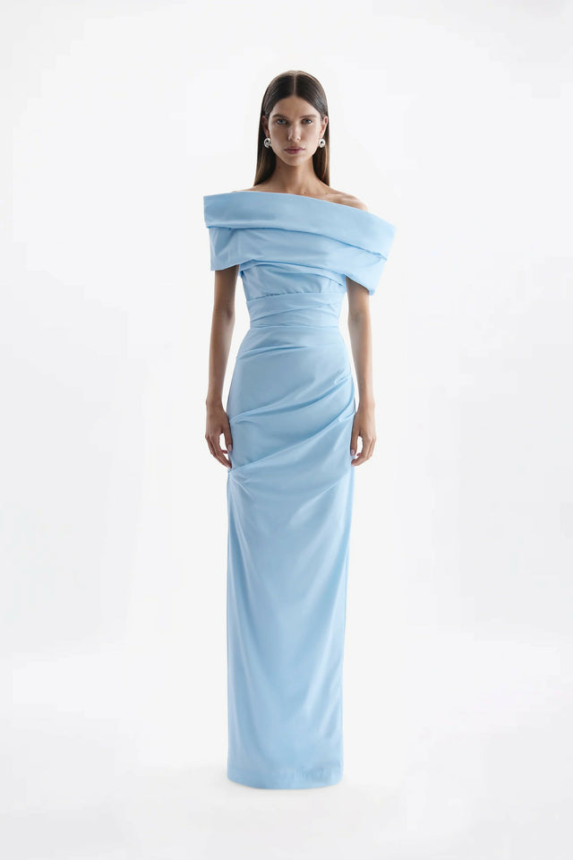 Rachel Gilbert Monique Gown in Sky Blue Size 1(8)