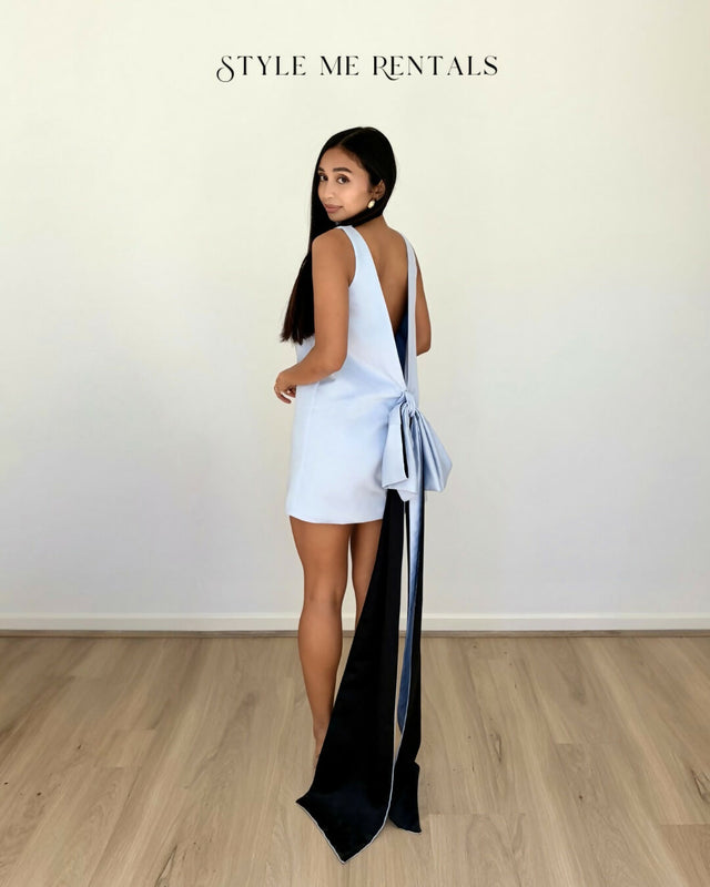 Effie Kats Nikola Mini Dress Ice Blue