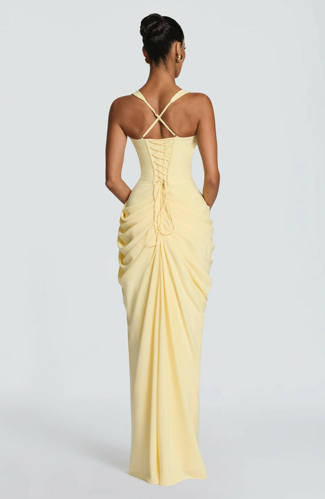 Babyboo Elara Maxi Dress Lemon