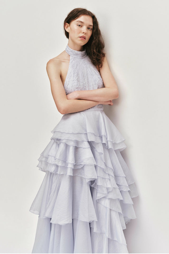 Aje Fayette Gown in French Blue