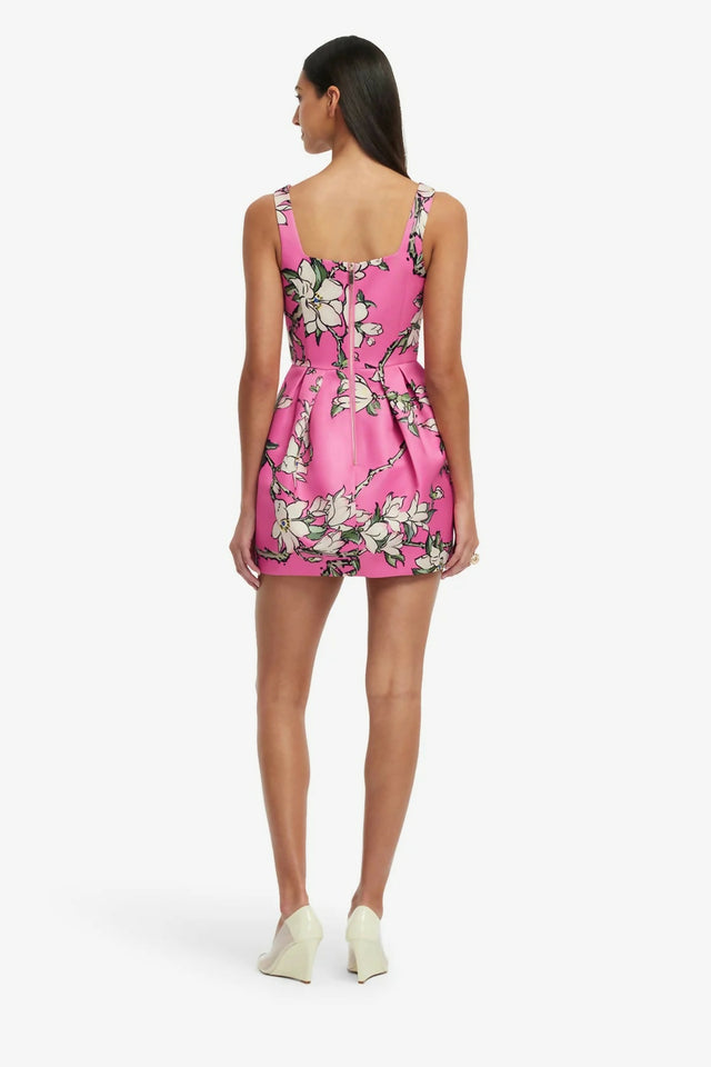 Leo Lin Piper Mini Dress - Pink Magnolia Print