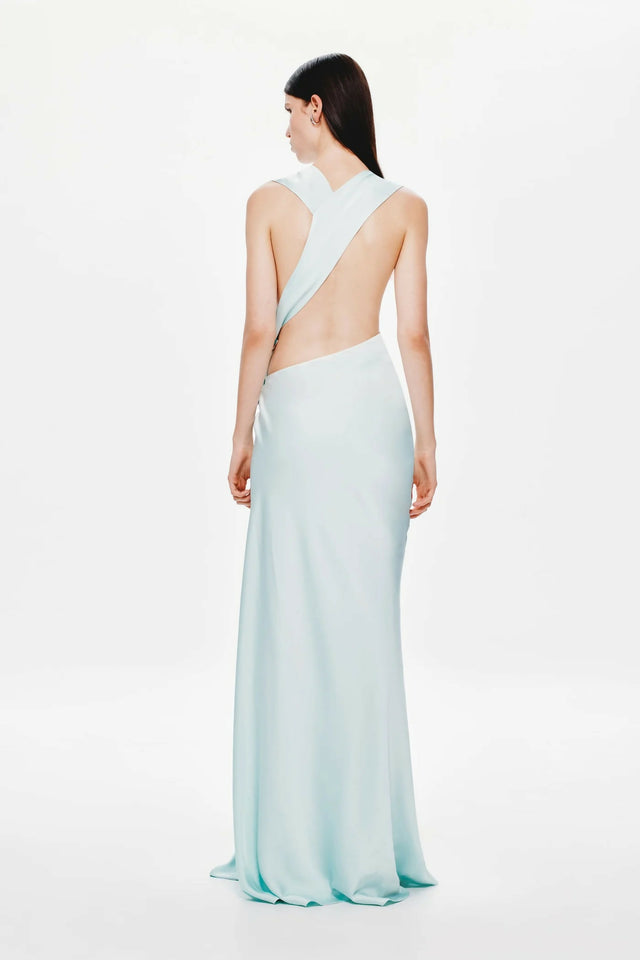 Misha Harlow Maxi Dress Ice Blue Size S / AU 8