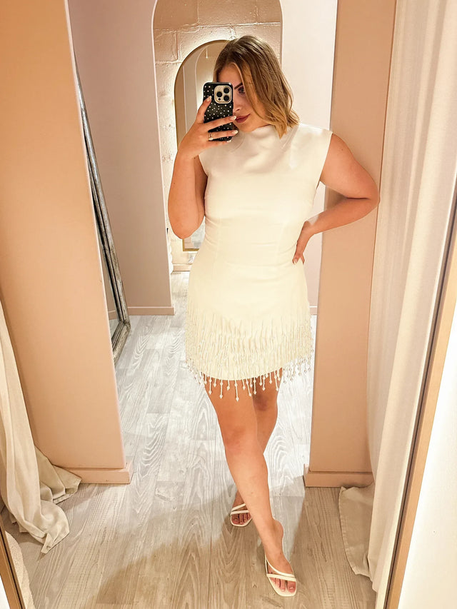 Odd Muse The Ultimate Muse Pearl Drop Sleeveless Dress